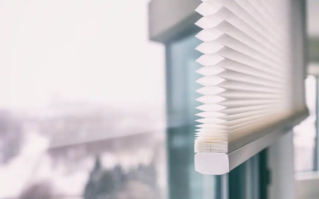 Custom Cellular Shades Close up photo to showcase quality, build and texture of shades from IWS